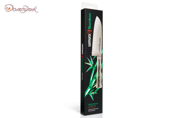 Нож кухонный "Samura Bamboo" Сантоку 160мм, AUS-8  - фото 6