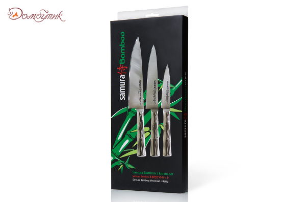 Набор из 3 ножей "Samura Bamboo" (10, 23, 85), AUS-8 - фото 9
