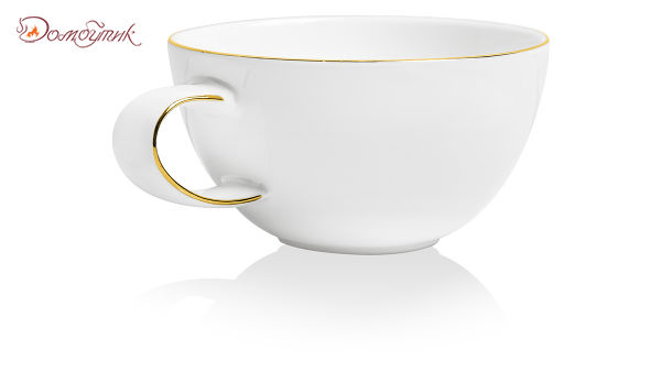 Чашка чайная с блюдцем "Синергия.Золотой кант" 250мл,Mix and Match - фото 5