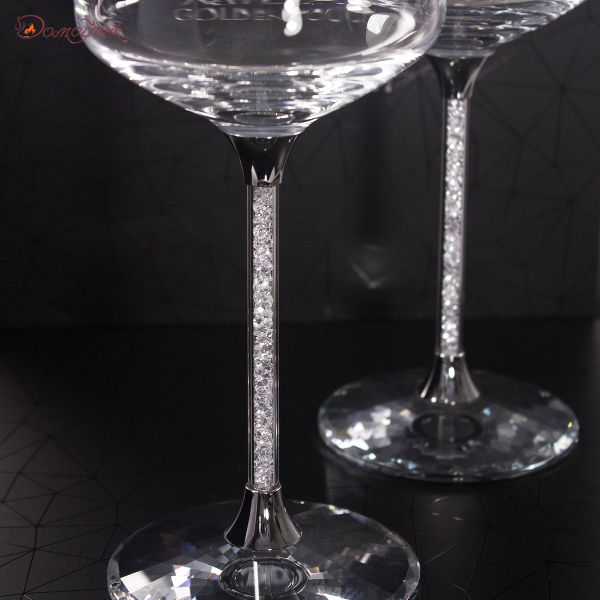 Набор из 2-х бокалов с кристаллами Swarovski для вина - фото 6