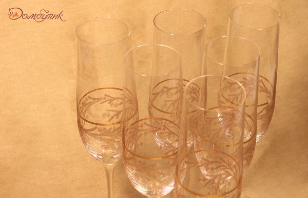 Набор "Виола" бокалы для шампанского, 190 мл (6шт) - фото 2