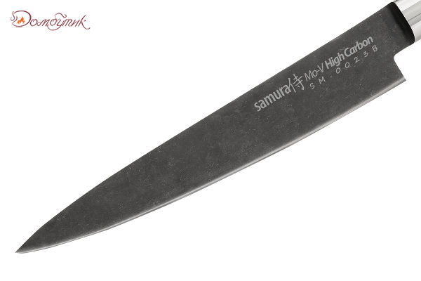 Нож кухонный "Samura Mo-V Stonewash" универсальный 150 мм, G-10 - фото 3