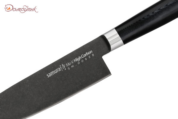 Нож кухонный "Samura Mo-V Stonewash" Шеф 200 мм, G-10 - фото 3