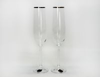 Бокалы для шампанского "Виола Снежинки" 190 мл, 2 шт. - фото 1