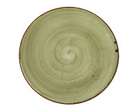 Закусочная тарелка Rustics 22,5 см, зеленая. - фото 1