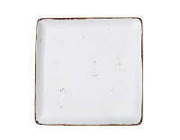 Блюдо квадратное Rustics 26,5 см, белое. - фото 1