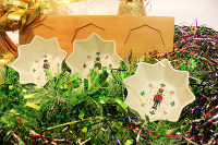 Набор из 3 салатников на подставке "Щелкунчик" в подарочной упаковке - фото 1
