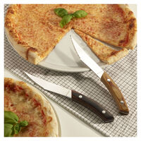 Набор ножей для стейка и пиццы Legnoart Napoli, 4 шт, ручка из темного дерева - фото 2