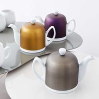 Чайник заварочный Degrenne Salam 700 мл, 4 чашки, с цинко-алюминевой крышкой, белый - фото 4