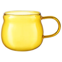 Чайник стеклянный с двумя чашками, 1,2 л, желтый - фото 7
