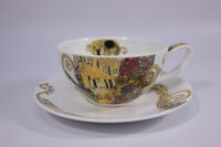 Чашка чайная с блюдцем Dunoon Бель Эпок 250 мл, фарфор костяной - фото 4