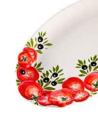 Блюдо овальное Томаты и оливки 32х20 см, керамика, Edelweiss - фото 3