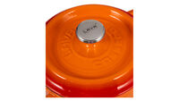 Кастрюля с крышкой 16 см, 1,3 л, чугун, оранжевая, Lava - фото 6