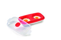 Контейнер для приготовления яиц пашот и омлета в СВЧ 750 мл, 24х13х6 см, пластик - фото 4