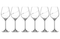 Набор бокалов для белого вина Силуэт, 0,36 л, 6 шт. С кристаллами Сваровски. - фото 2