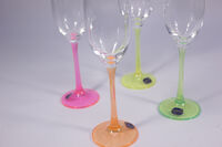 Набор бокалов для шампанского 190 мл 4 шт, Виола Неон - фото 2