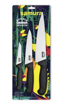 Набор из 3 ножей "Samura Butcher" (11, 23, 86), ТЭП, AUS-8 - фото 2