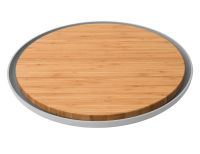 Доска разделочная бамбуковая с тарелкой 36,5х2см   - фото 2