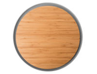 Доска разделочная бамбуковая с тарелкой 36,5х2см   - фото 3