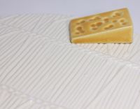Блюдо для сыра с ручками "Сыр" (белое) 26см - фото 4