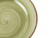 Тарелка для пасты Rustics 25,5 см, зеленая, - фото 2