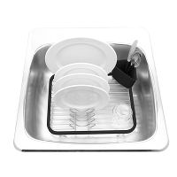 Сушилка для посуды Sinkin чёрная-никель - фото 4