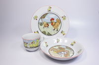Детский набор посуды "Птичник" 3 предмeта - фото 3