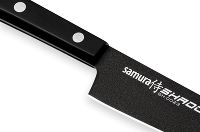 Нож кухонный "Samura SHADOW" универсальный с покр. Black-coating 150мм, AUS-8, ABS пластик - фото 2