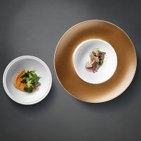 Глубокая сервировочная тарелка с миской белые, BergHOFF - фото 2