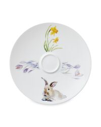 Чашка чайная с блюдцем Mix&Match Синергия Пасхальный кролик 250 мл, белый декор, фарфор костяной - фото 4